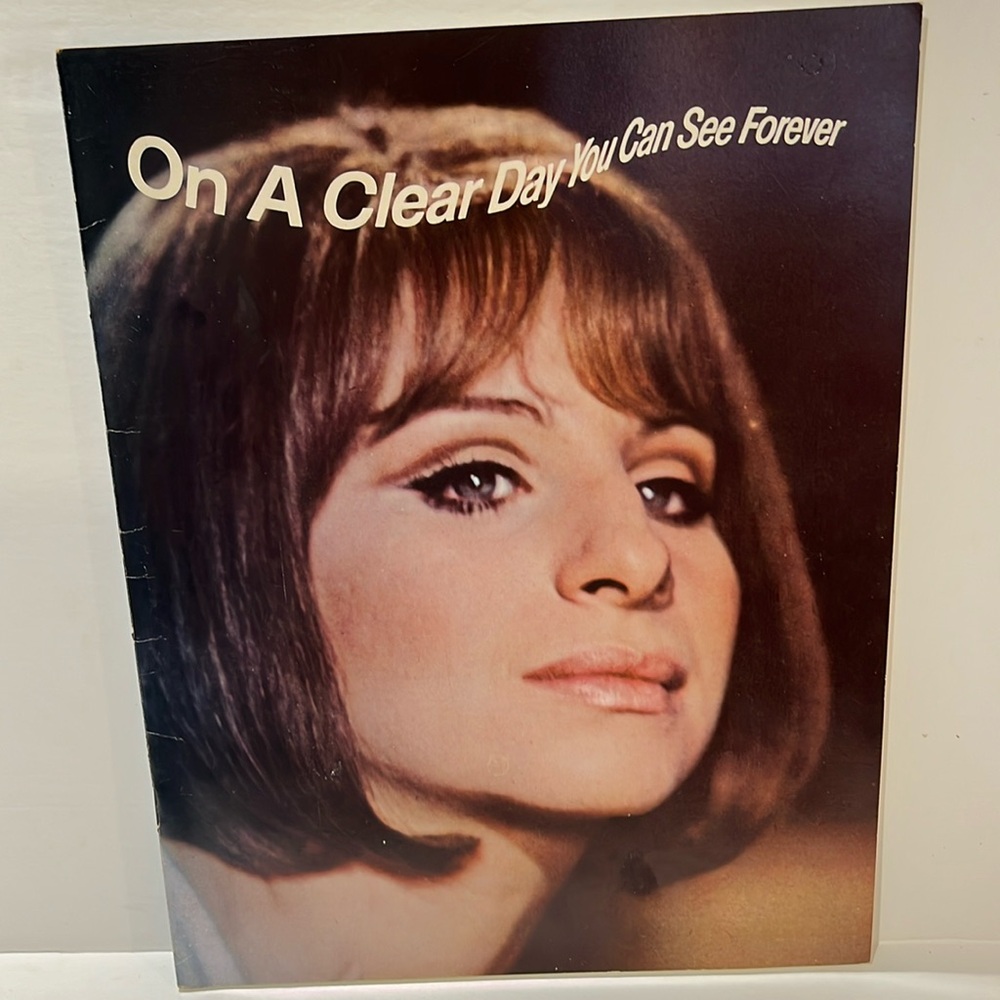 Barbara Streisand “On A Clear Day you can see forever” Souvenir Book 1970